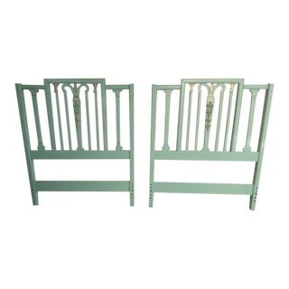 Vintage French Style Twin Headboards - a Pair For Sale