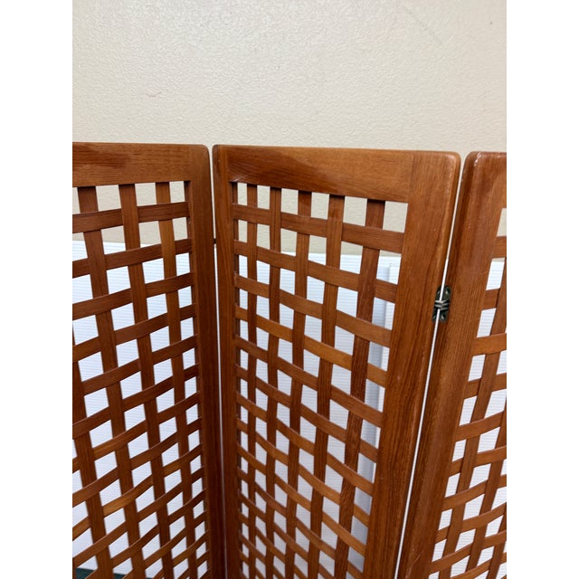 Danish Modern Teak Wood Wall Divider, Circa 1960's For Sale In San Francisco - Image 6 of 12