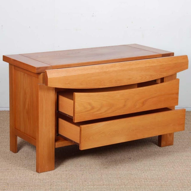Vintage Chest of Drawers in Elm, 1980s For Sale - Image 4 of 10