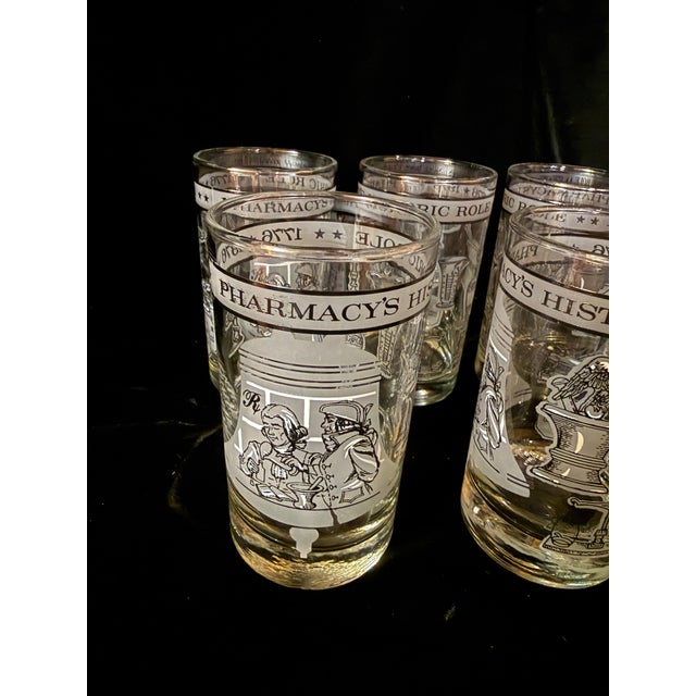 Glass 1970s Pharmacist Historic Glassware Set - Set of 8 For Sale - Image 7 of 12