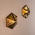 1970s Hexagonal Brass and Beveled Glass Wall Sconces by Josef Hoffmann, 1970s, Set of 2 For Sale - Image 5 of 18