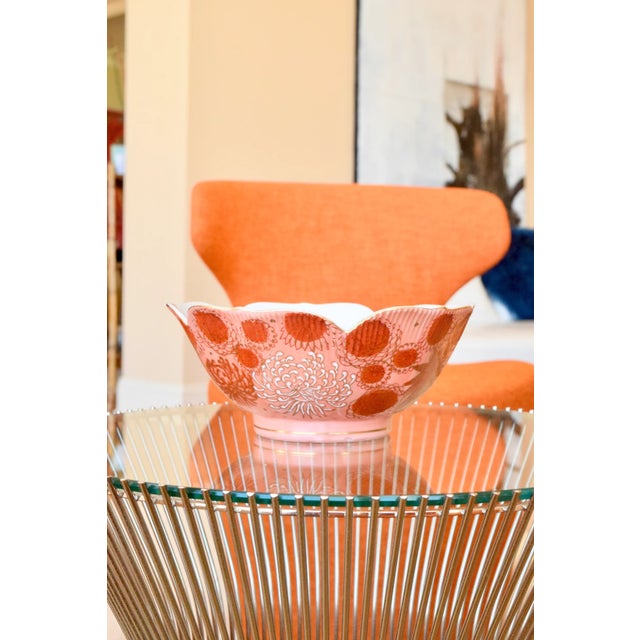 IMPERIAL WARE PORCELAIN BOWL K-19 Era: Mid-Century Size: 8" diameter x 3.5" height OVERVIEW: An enchanting Mid-Century...