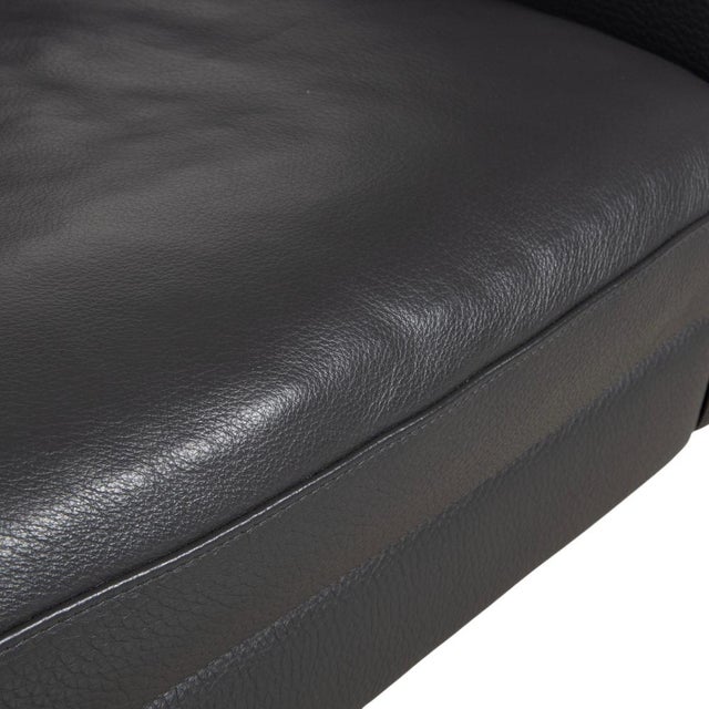 Relevé Armchair in Black Leather from Natuzzi For Sale - Image 5 of 16