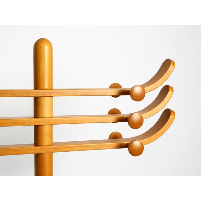 Large Beechwood Coat Rack by Aksel Kjersgaard for Odder Mobler, Denmark, 1960s For Sale - Image 13 of 18