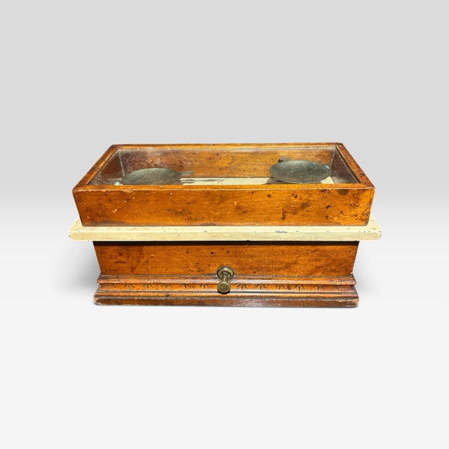 Chocolate 19th Century Apothecary Scale For Sale - Image 8 of 12
