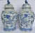 Chinoiserie White & Blue Dragon Baluster Ginger Jars - a Pair For Sale - Image 4 of 8