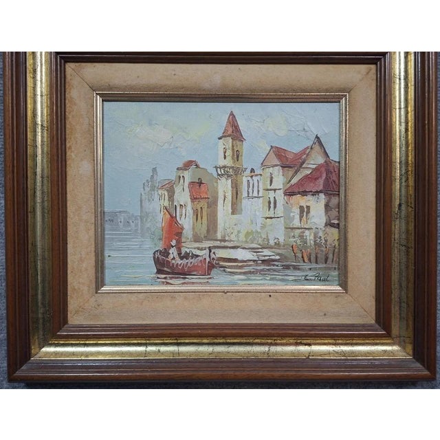 E. Paul, Lively Port Scene, Early 20th Century, Oil on Canvas, Framed For Sale - Image 4 of 9