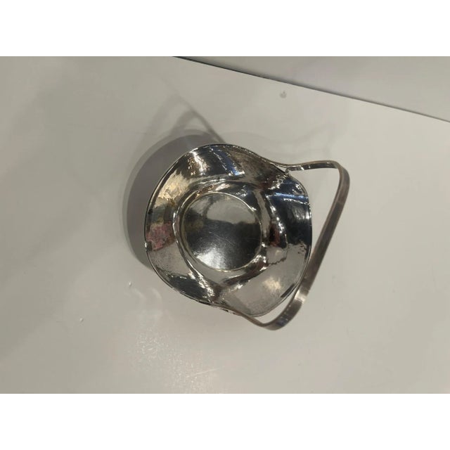 Sterling Silver Basket with Handled, Early 20th Century For Sale - Image 4 of 8
