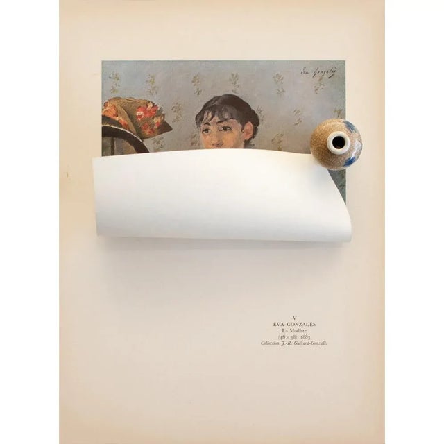 Portraiture 1951 After Eva Gonzales "The Modist", First Edition Impressionist Parisian Lithograph For Sale - Image 3 of 8