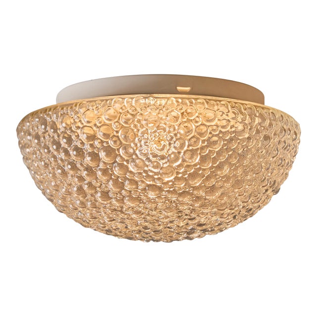 1960s Helena Tynell Bubble Glass Flush Mount for Limburg For Sale