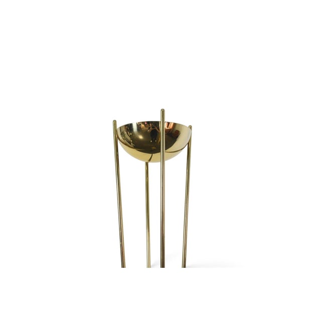 Mid-Century Modern Late 20th Century Brass Torchier Floor Lamp by Reluxe Milano For Sale - Image 3 of 6