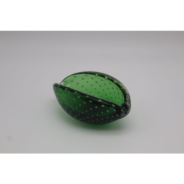 Green Sommerso Murano Glass Ashtray, Italy, 1960s For Sale - Image 6 of 6