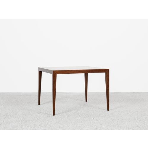 Mid-Century Danish Square Side Table in Rosewood by Severin Hansen for Haslev, 1960s For Sale - Image 11 of 11