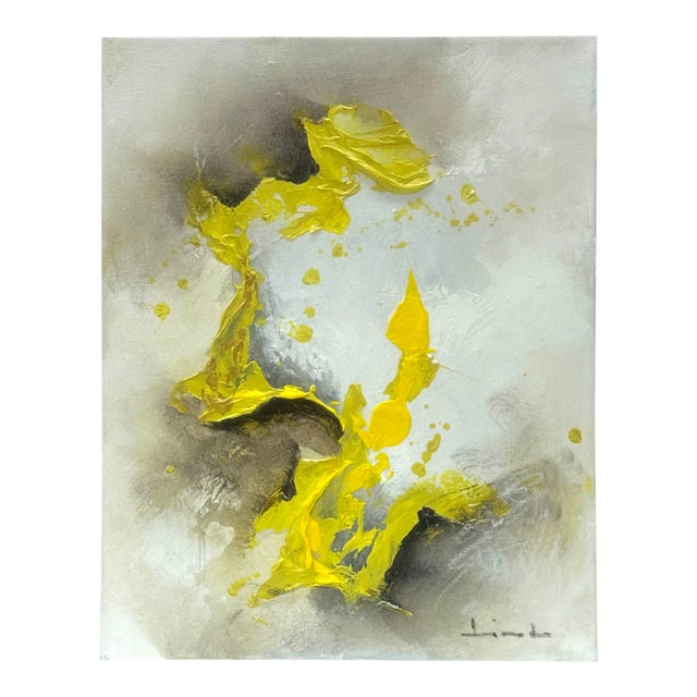Contemporary Abstract Expressionist Painting "Entre Tu Y Yo" by Carlos Tirado, Signed For Sale