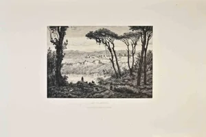 Alexandre Segé, Dans les Abruzzes, Etching, 1870s