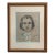 Circa 1950 Original Pastel Portrait of a Young Woman, Framed For Sale