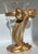 Vintage Dorothy Draper Style Gold Gilt Trompe L’Oleil Vase For Sale In Seattle - Image 6 of 12