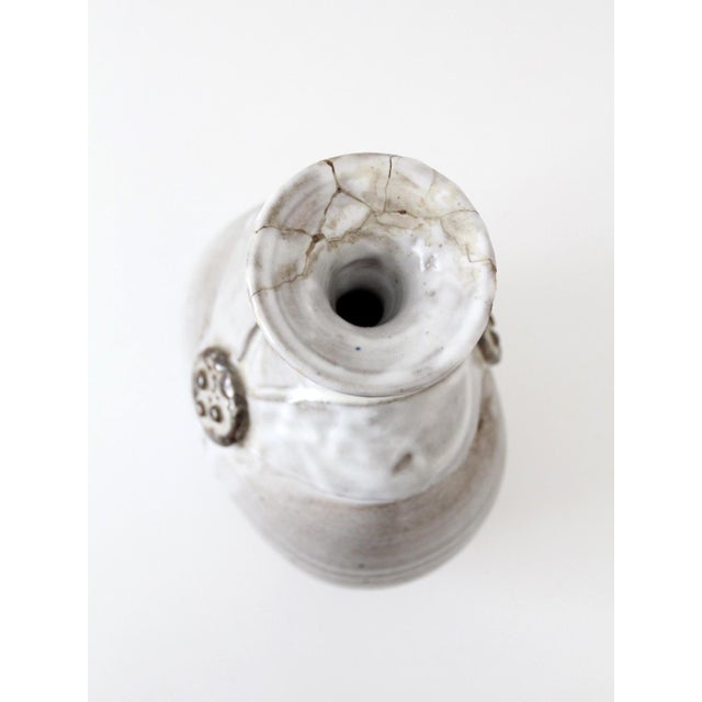 Vintage 70s Studio Pottery Vase For Sale - Image 6 of 12