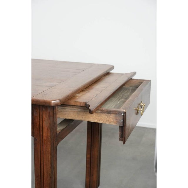 French Farmhouse Dining Table with Two Drawers For Sale - Image 10 of 18