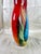 Glass Monumental Murano Style Sommerso Art Glass Vase W/ Floral Core For Sale - Image 7 of 12