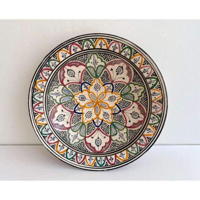 Moroccan Handmade Polychrome Ceramic Decorative Bowl in Mosaic Pattern For Sale - Image 17 of 17