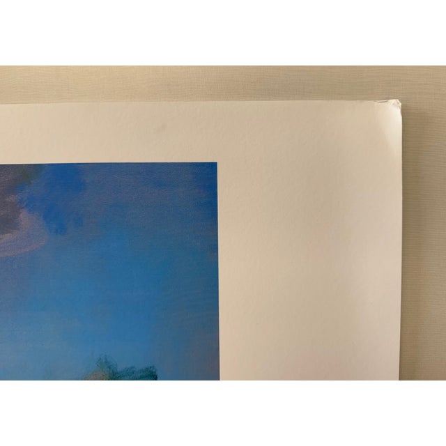 Blue Greg Osterhaus, Untitled Farm Landscape, Reproduction Print, Landscape Painting For Sale - Image 8 of 13