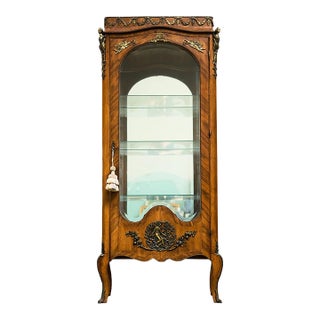 Late 19th Century Georgian Art Deco Glass Display Curio For Sale