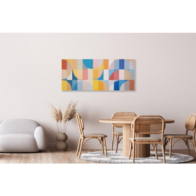 Details: Title: Summer Prism Medium: Acrylic on canvas Size: 60x140 cm ( 23.6 x 55.1 inches). Each canvas includes an...