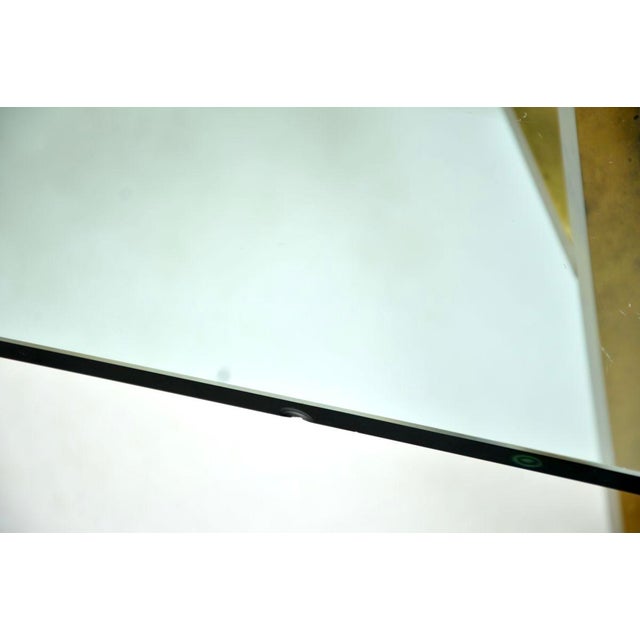 1970s Vintage Brass and Glass Coffee Table, 1970s For Sale - Image 5 of 11