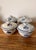 Boho Chic 1960s Chinese Lidded Rice Bowls in Blue & White-Set of 4 For Sale - Image 3 of 10
