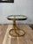 Postmodern Polished Brass and Glass Sculptural Side Table, 1980s For Sale - Image 9 of 9