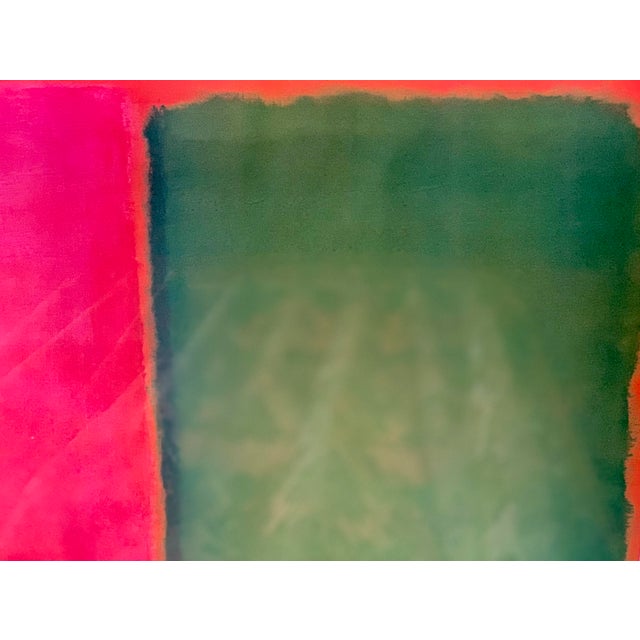 Red Mark Rothko’s 1950’s ‘Green, Red, on Orange’ Pace Editions Original Poster for a 1978 Retrospective Show at the Guggenheim Museum For Sale - Image 8 of 12