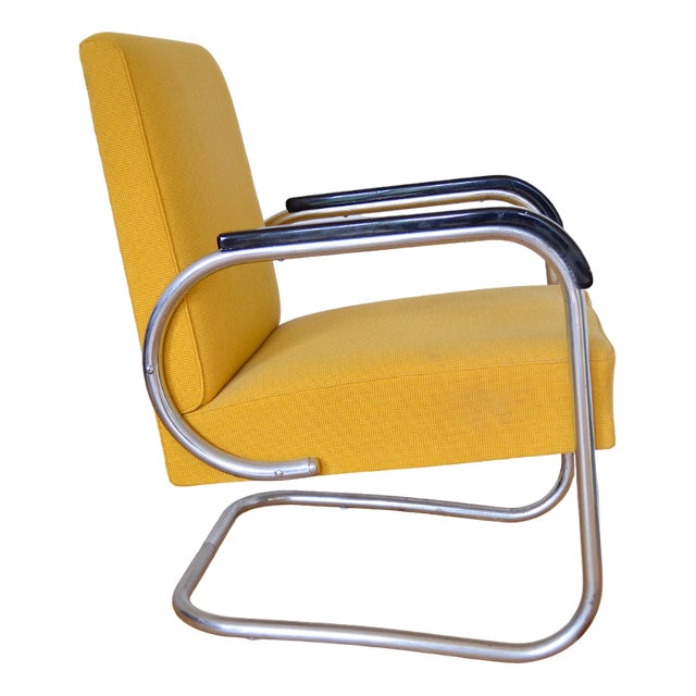 Tubular Steel Lounge Chair from Hayek Gottwald, 1930s For Sale