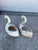 American Pair of Oversized Plastic Swan Planters by Union Products, 1987 For Sale - Image 3 of 9