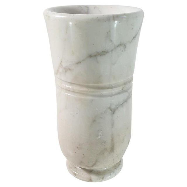 Mid-Century Modern Umbrella Stand in Carrara Marble, Italy, 1950s For Sale - Image 9 of 9