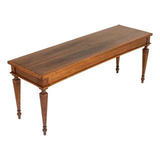 Large 18th Century Italian Walnut Serving Tables, Set of 2 For Sale