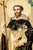 An exceptional example of 19th-century devotional needlework, this beautifully executed textile portrays Saint Dominic de...