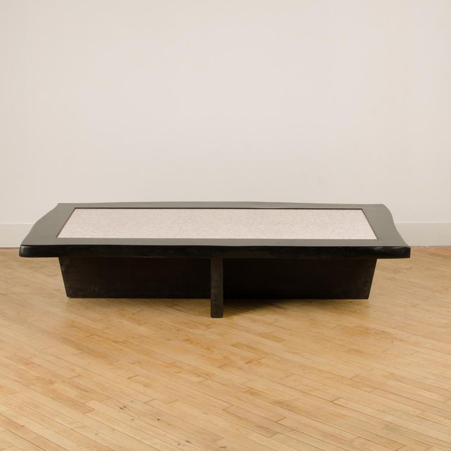 Vintage Modernist Rectangular Coffee Table with Eggshell Fragment Top For Sale In Philadelphia - Image 6 of 13