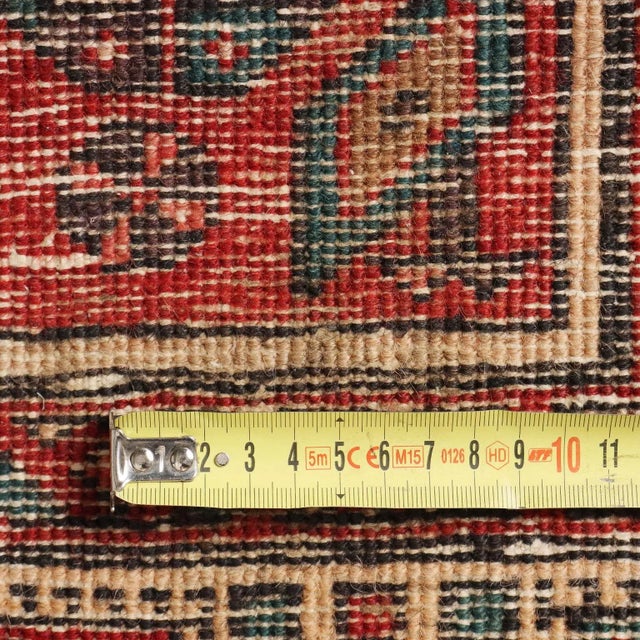 Heavy Knot Handmade Asian Rug in Cotton & Wool For Sale - Image 11 of 12
