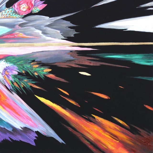 2020s Vibrant Abstract "California Native Glitch" Original Artwork by Kate Tova For Sale - Image 5 of 9