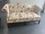 Off-white Vintage Hickory Chair Chinese Chippendale Floral Upholsterered Camelback Sofas in Lee Jofa Fabric - A Pair For Sale - Image 8 of 12