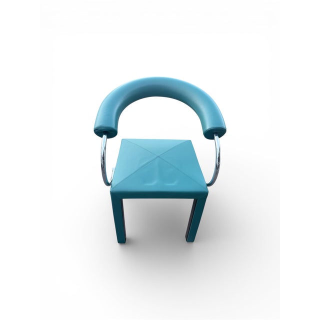 Turquoise Arcadia Lounge Chair by Paolo Piva for B&B Italia, 1980s For Sale - Image 8 of 8