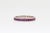 Vintage 18k White Gold Channel Set Ruby Eternity Band Ring Size 8 3/4 For Sale In Miami - Image 6 of 8