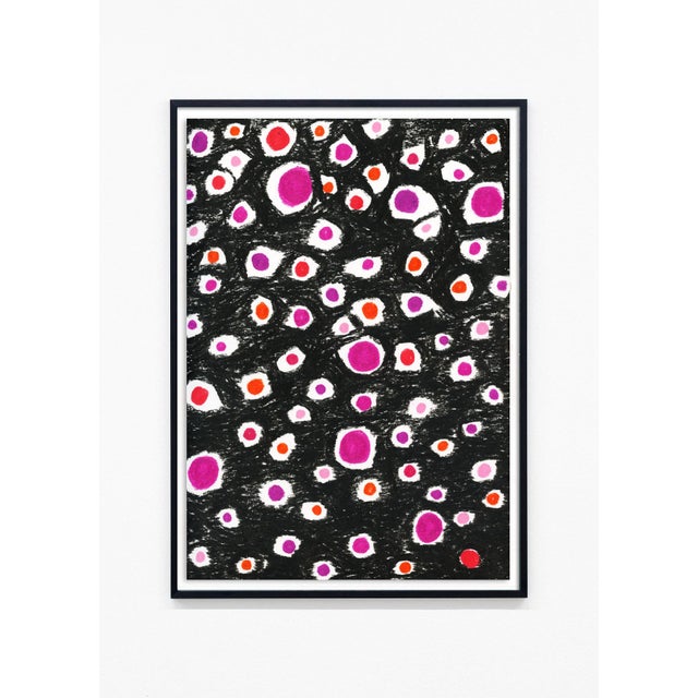 Contemporary Molly Frances "Pink Dots" Abstract Pop Print - 40" X 60" For Sale - Image 3 of 4