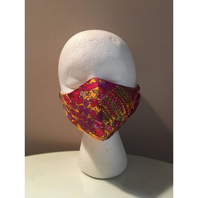 2000 - 2009 Handmade Hermes Legende Moghole Silk Scarf Face Mask For Sale - Image 5 of 9