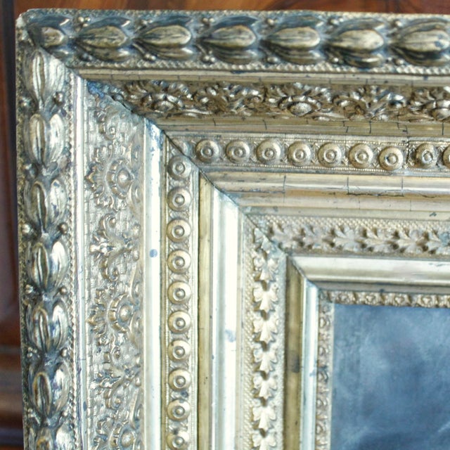 “Tossed at Sea,” 19th Century Oil on Canvas in a Period Gilt Frame For Sale - Image 10 of 15