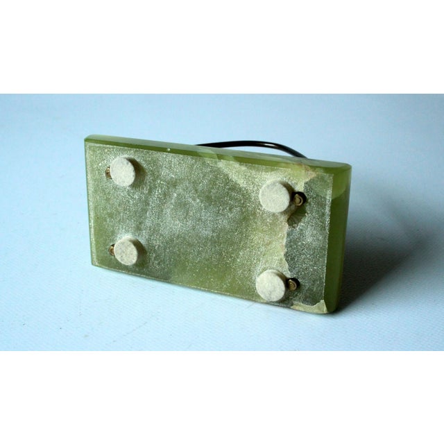 Mid Century Onyx and Brass Letter Holder For Sale - Image 4 of 7