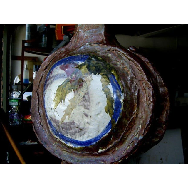 Modern Large Terracotta Sculpture by Noted East Hampton Artist Phyllis Hammond For Sale - Image 3 of 9