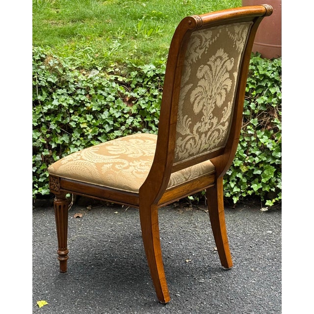 Gold Ethan Allen Townhouse Collection “Addison” French Regency Dining Chairs - Set of 4 For Sale - Image 8 of 12
