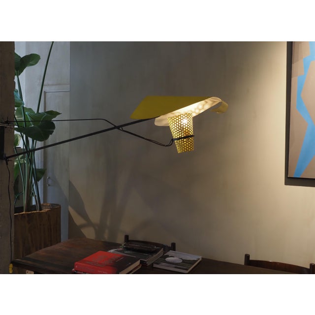 Black Model 128 Wall Light by Jacques Biny for Luminalité, 1950s For Sale - Image 8 of 15